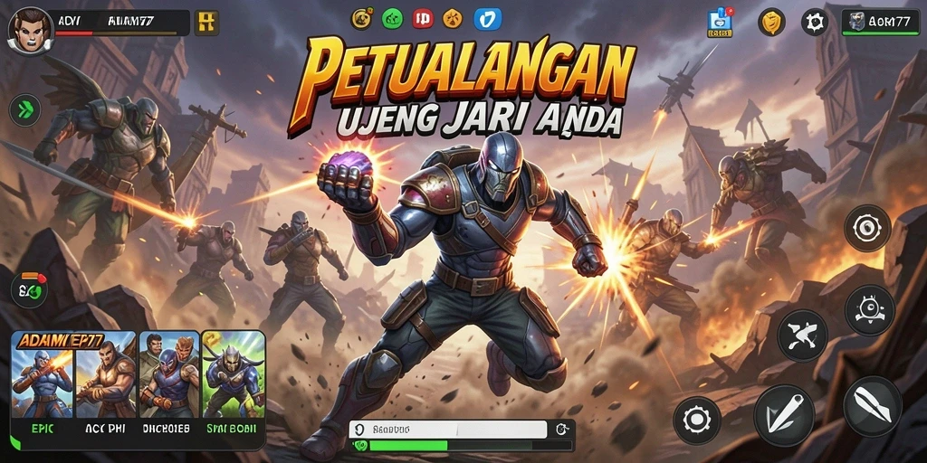 Tampilan gameplay ADAM77 yang penuh aksi dan menegangkan.