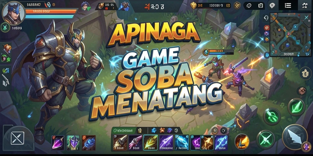 Gameplay seru dari APINAGA dalam pertarungan MOBA.