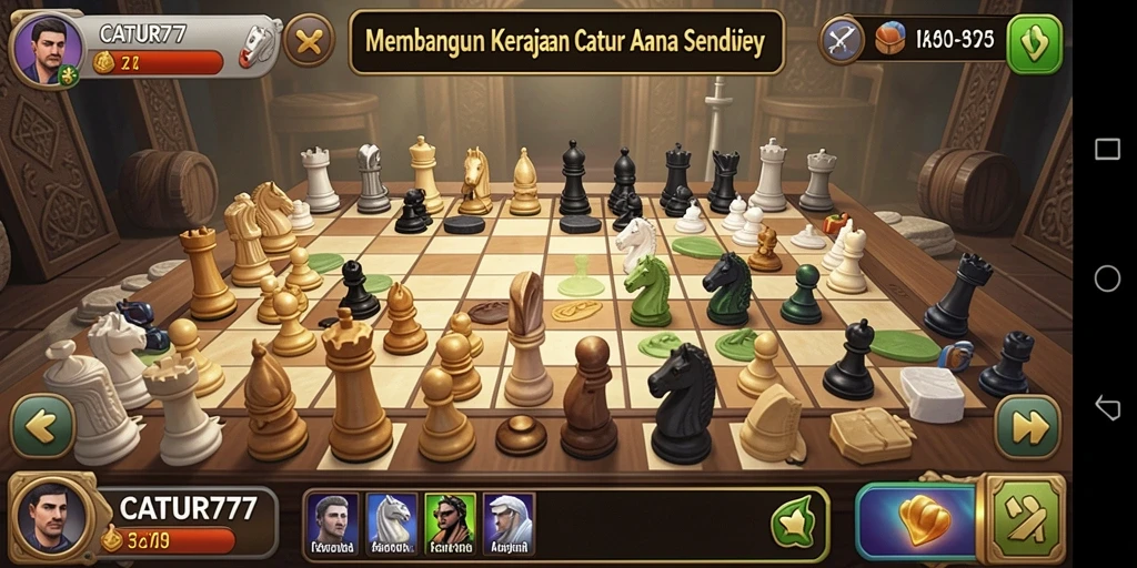 Tampilan seru gameplay Tycoon dalam CATUR777 yang menantang.