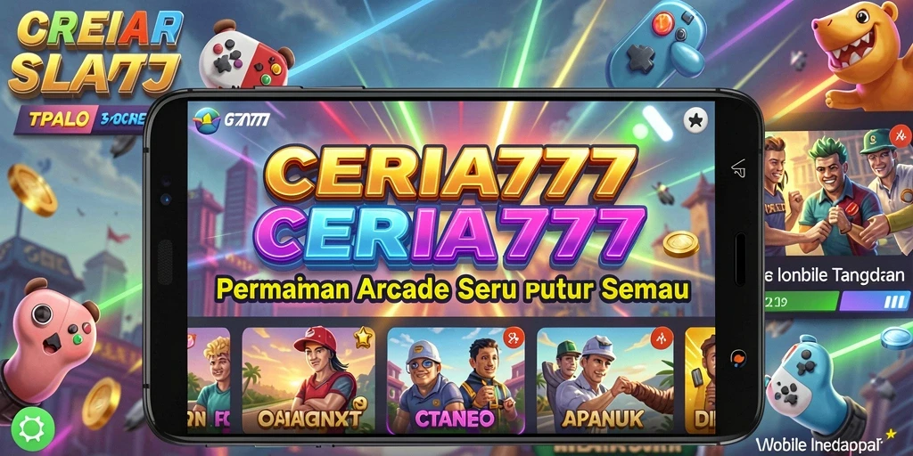 Tampilan gameplay seru di CERIA777 dengan grafis ceria.