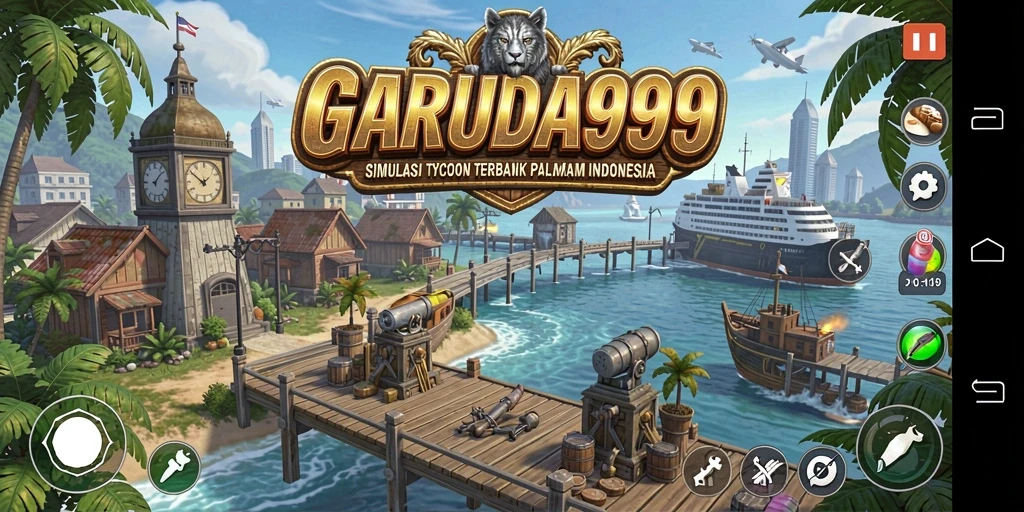 Tampilan gameplay <strong>GARUDA999</strong> menampilkan simulasi bisnis yang mendebarkan.