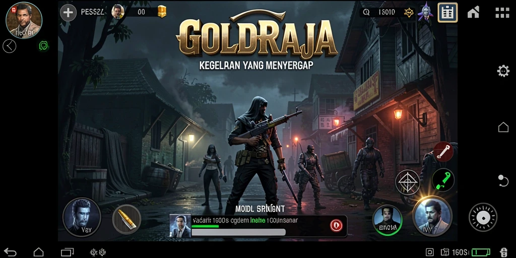 GOLDRAJA: Screenshot menampilkan gameplay yang menegangkan dan atmosfer horor yang mencekam.