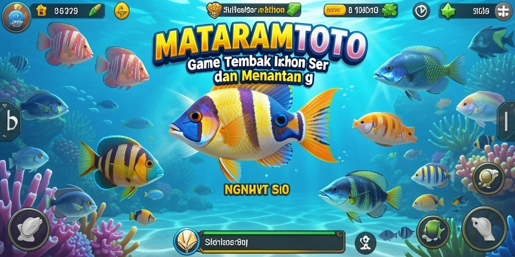 Gameplay seru dalam MATARAMTOTO saat menembak ikan secara multiplayer.