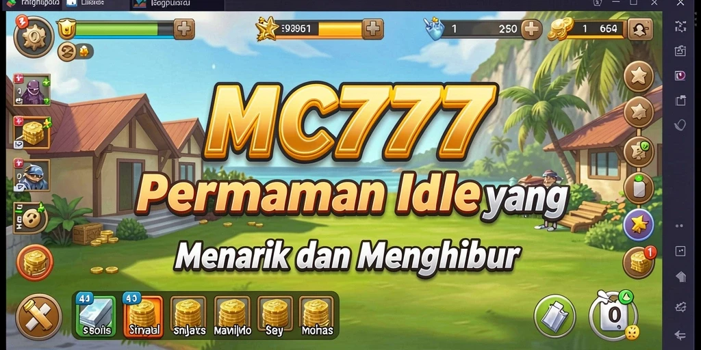 Gameplay seru dan mengasyikkan di MC777 saat Anda menjelajahi dunia Idle.