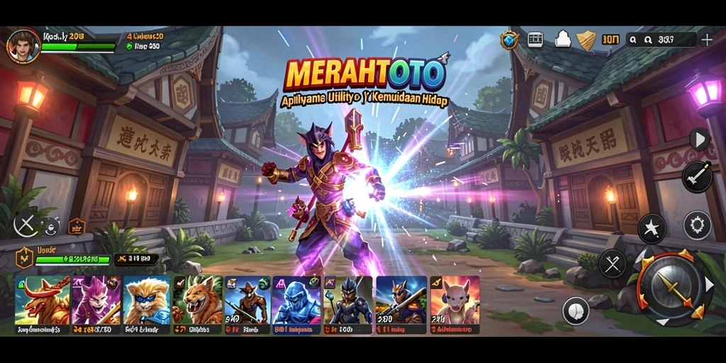Tampilan antarmuka MERAHTOTO yang sederhana dan fungsional.