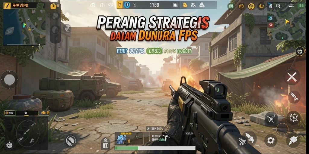 Screenshot gameplay RPVIP8 menampilkan aksi tembak-menembak yang intens.