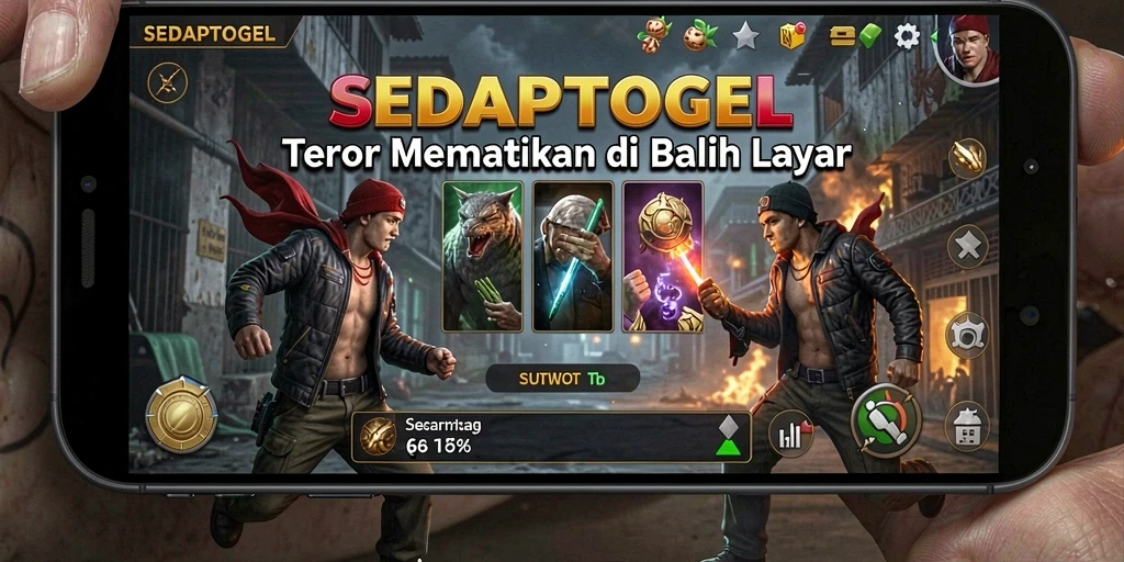 Tangkapan layar gameplay SEDAPTOGEL menampilkan suasana mencekam dan tantangan horor.