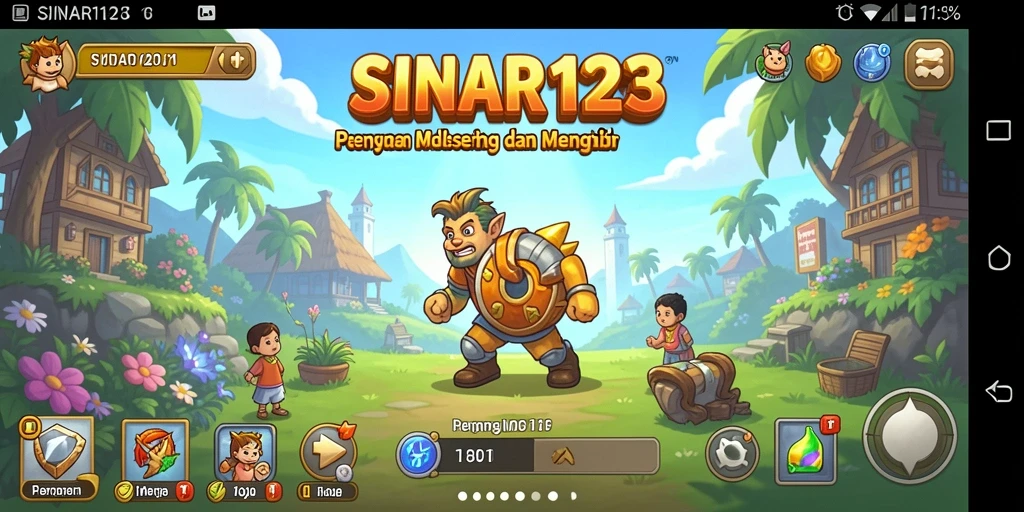 Tangkapan layar menunjukkan gameplay SINAR123 yang menenangkan dan menarik.