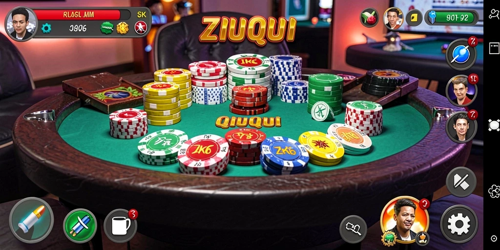 Tangkapan layar gameplay QiuQiu yang mendebarkan.